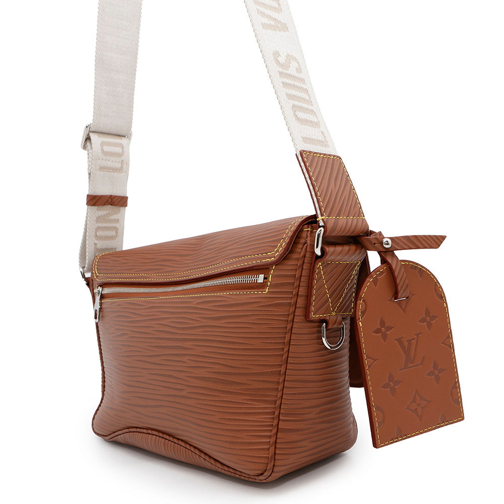 Louis Vuitton Montsouris Messenger BrownM23097 XL Epi Crossbody Bag