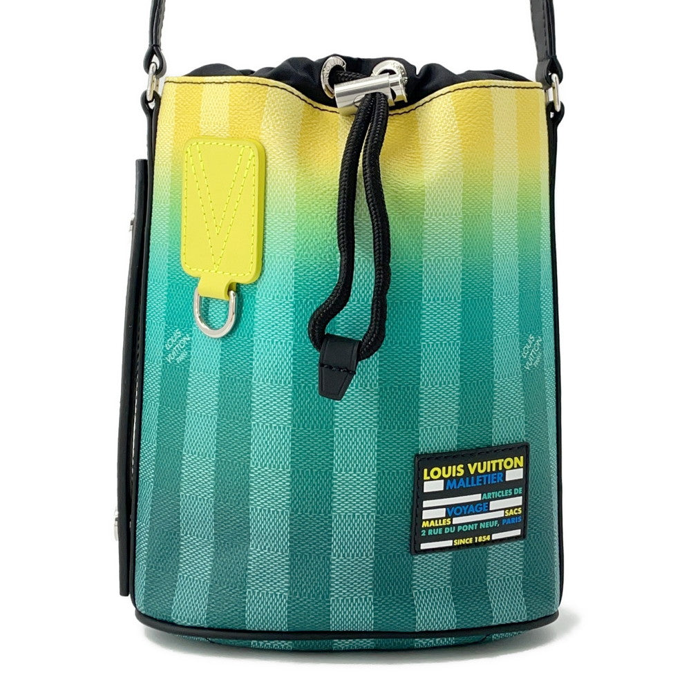 Louis Vuitton Sac Malang Yellow GreenM59920 stripe Damier Handbag 2