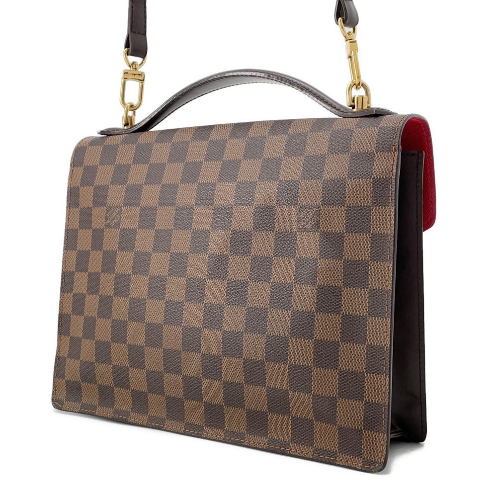 Louis Vuitton Monceau SPO RedN48088 Ebene Damier Canvas Handbag 2