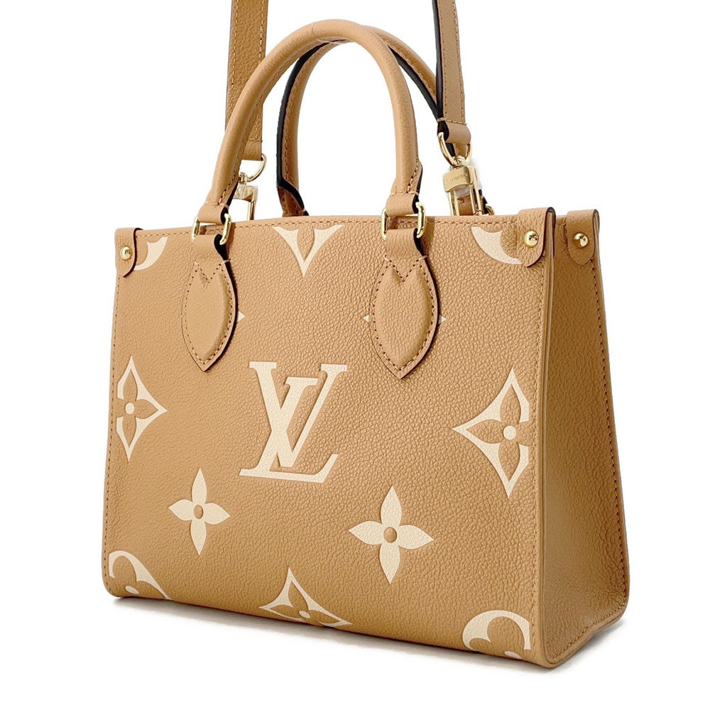Louis Vuitton Onthego Arizona ClaimM12513 Bicolor Monogram Empreinte Leather Handbag