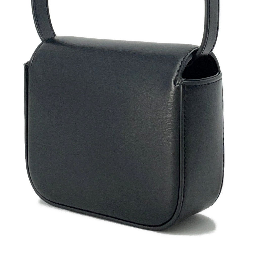 Triomphe Claude Shoulder Bag I Size Leather Black