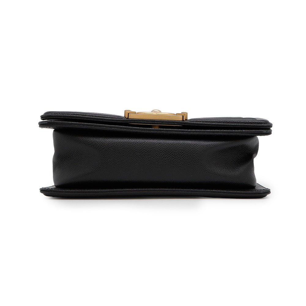 Chanel Boy ChainShoulder BlackA67085 Caviar Leather Shoulder Bag