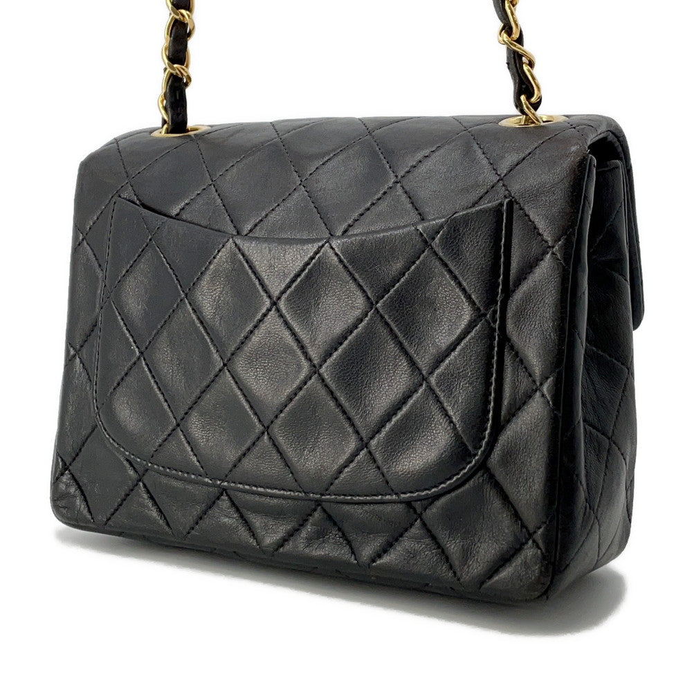 Chanel Matelasse ChainShoulder Lambskin Black Shoulder Bag