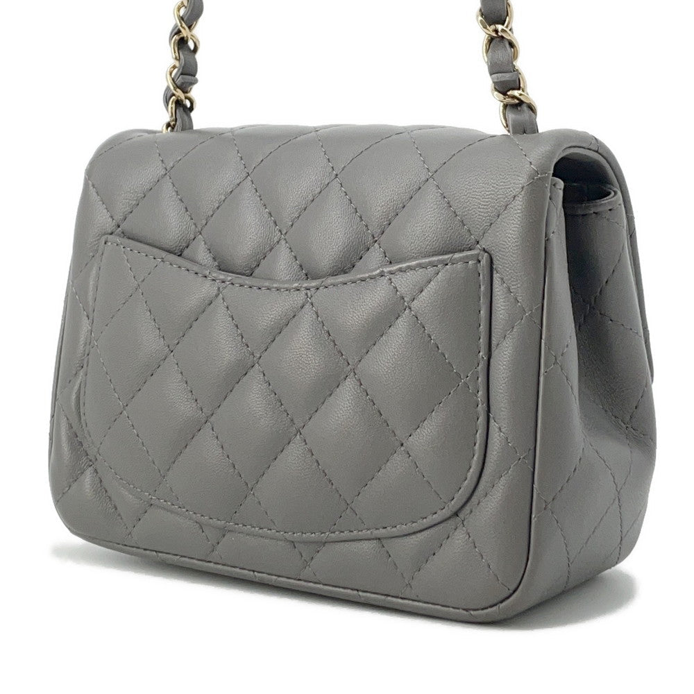 Chanel Matelasse ChainShoulder GrayA35200 Lambskin Shoulder Bag