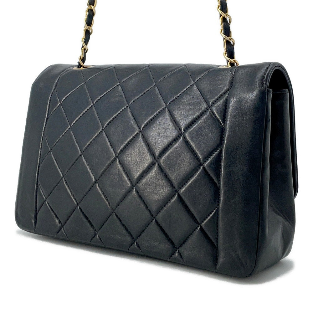 Chanel Diana ChainShoulder Lambskin Black Shoulder Bag