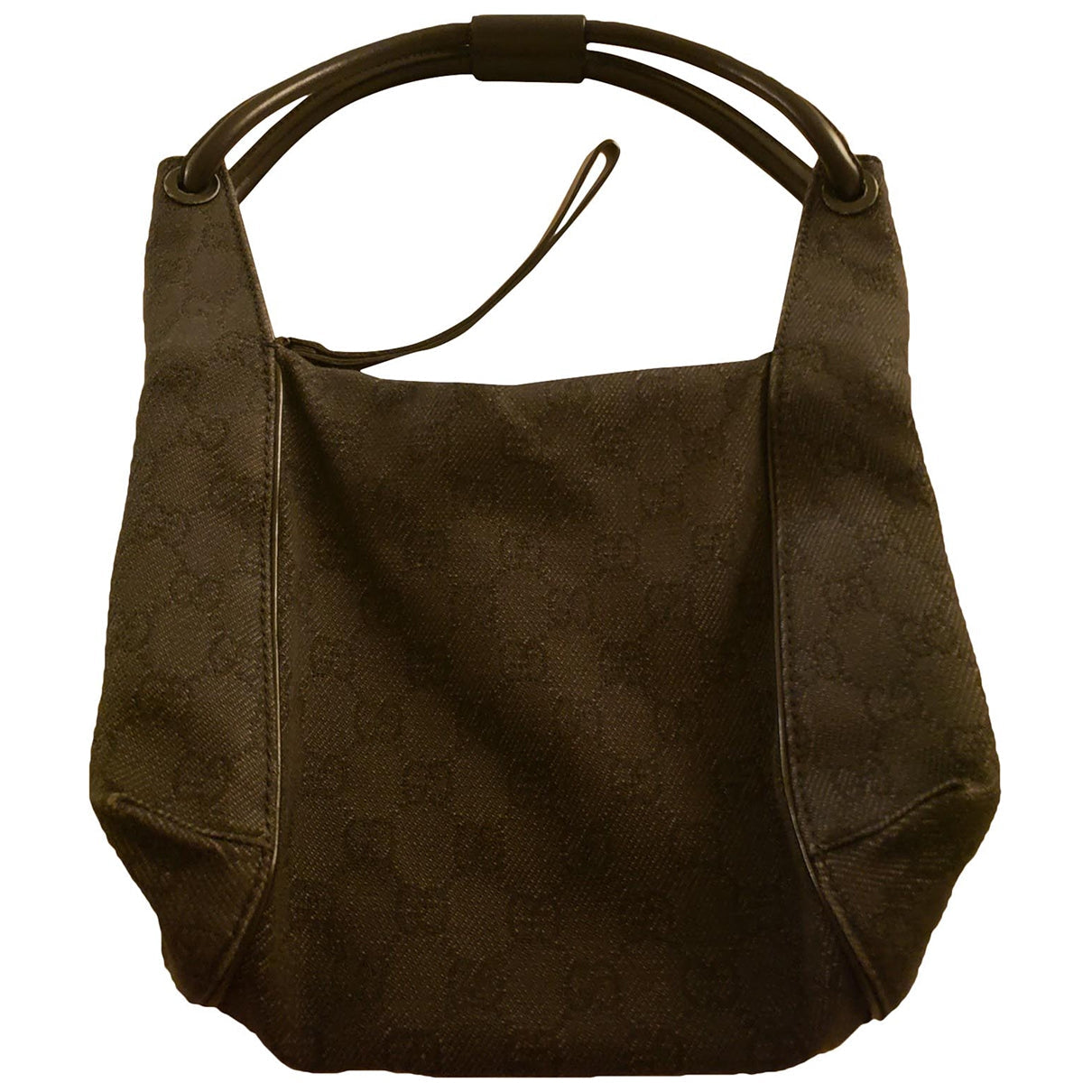Gucci hobo black cloth handbag