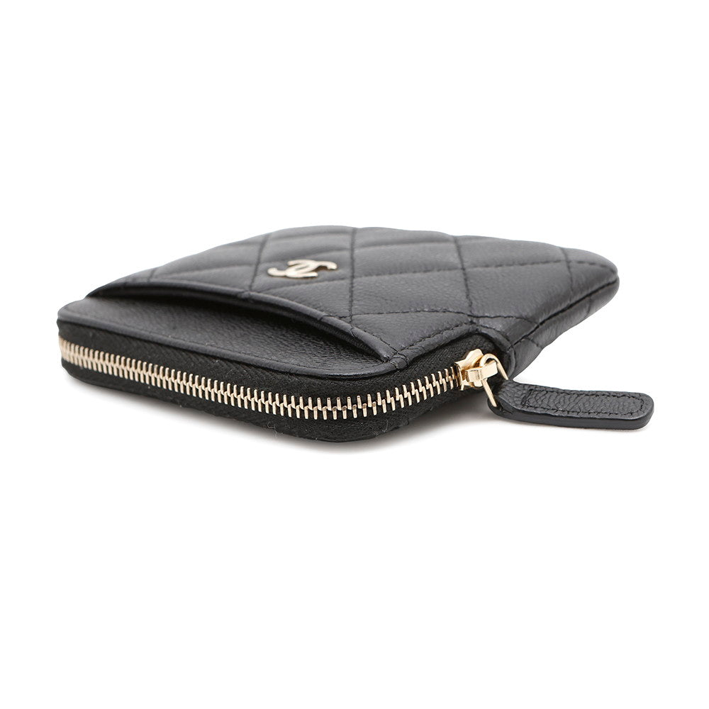 Chanel Coin purse BlackAP2061 Caviar Leather Wallet Case
