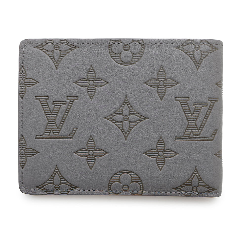 Louis Vuitton Portefeuille Multiple AnthraciteGrayM81383 Shadow Monogram Handbag
