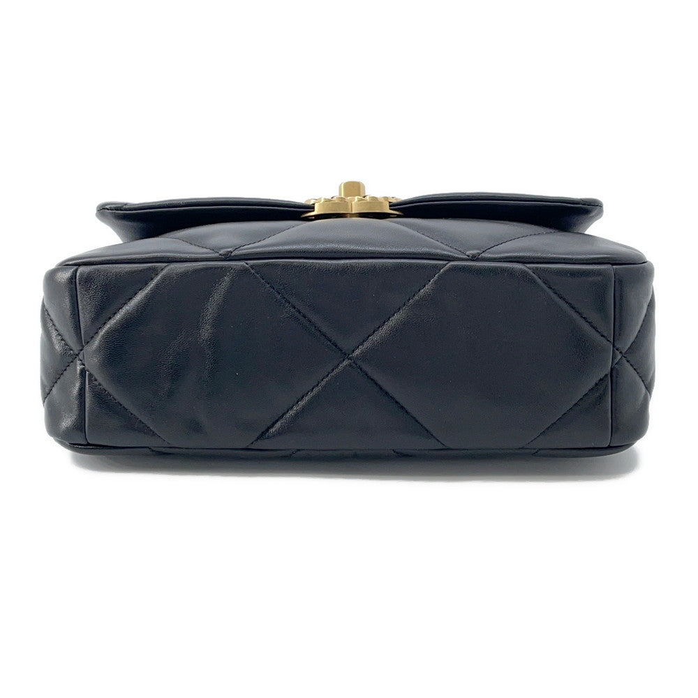 Chanel 19 Flap BlackAS1160 Lambskin Shoulder Bag