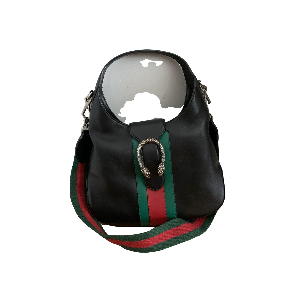 Gucci dionysus black leather handbag
