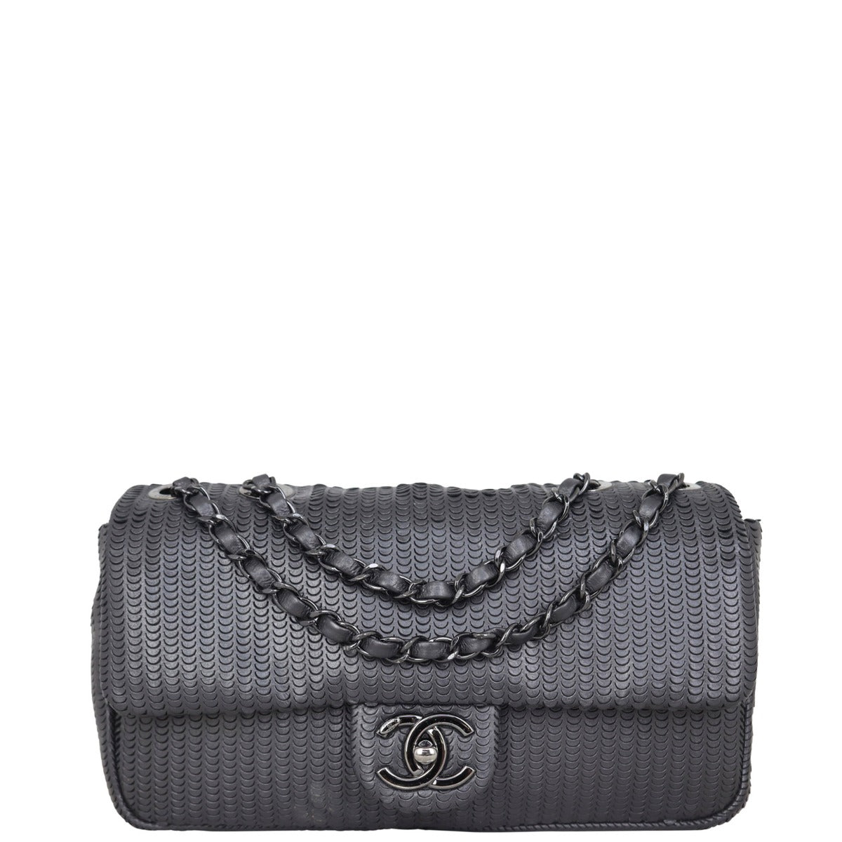 Chanel CC Laser Cut Bag Flap Handbag