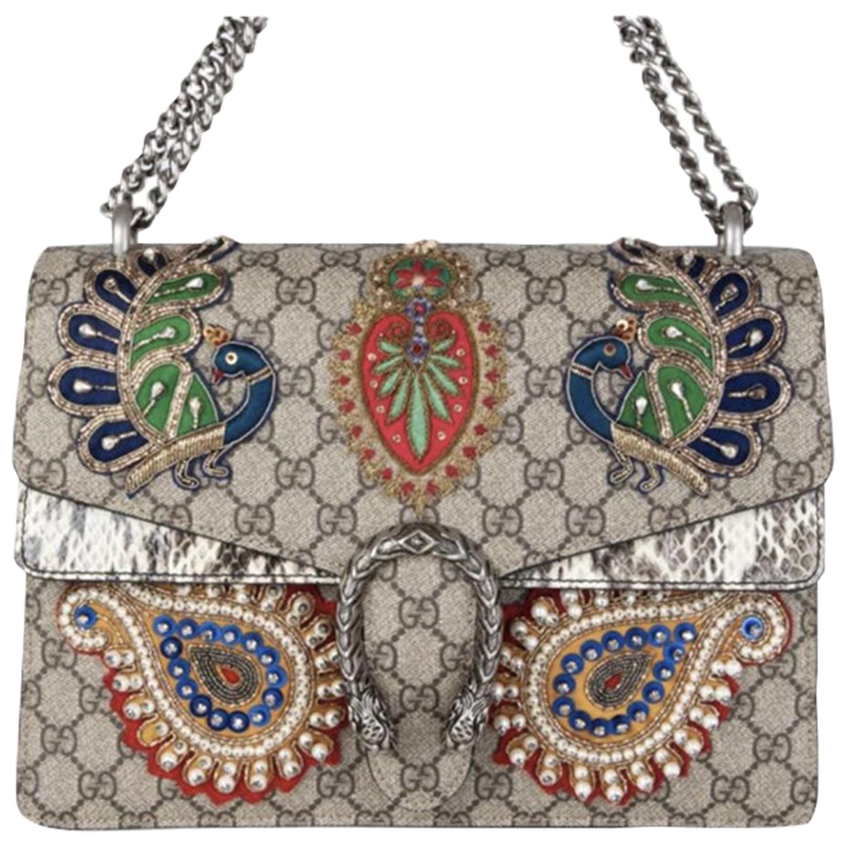 Gucci dionysus beige cloth handbag