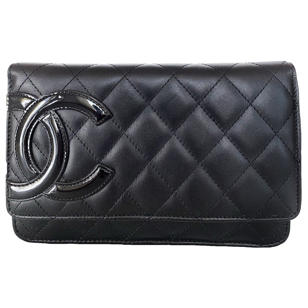 Chanel Wallet on Chain Black Leather Handbag