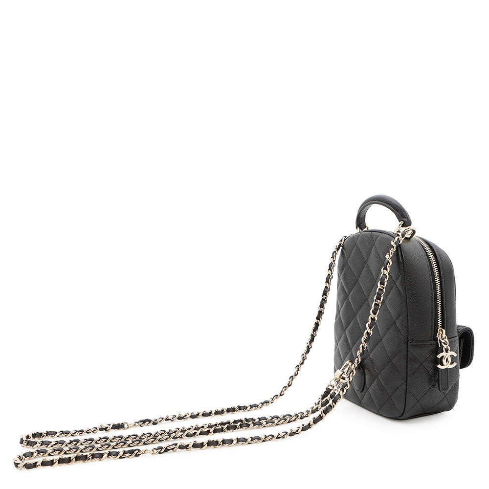 Chanel Matelasse Backpack BlackAP3753 Caviar Leather