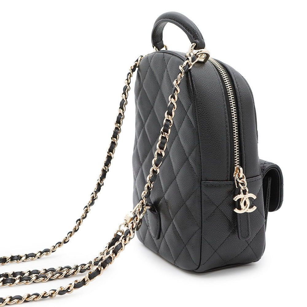 Chanel Matelasse Backpack BlackAP3753 Caviar Leather