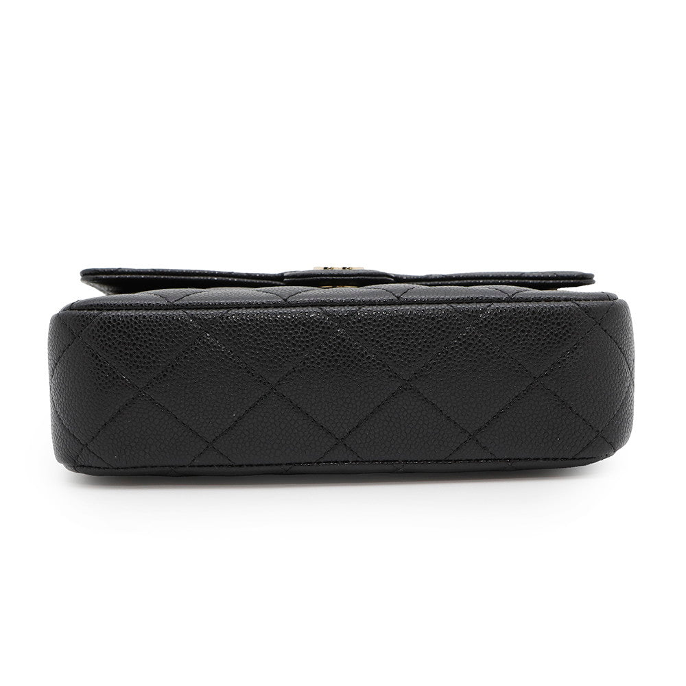 Chanel Matelasse Classic ChainClutch BlackAP4425 Caviar Leather Clutch Bag