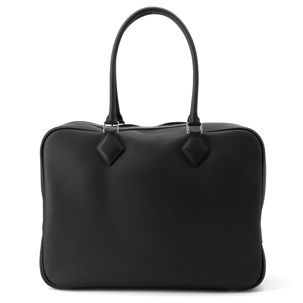 Plume Swift Size Handbag Leather Black Travel Bag