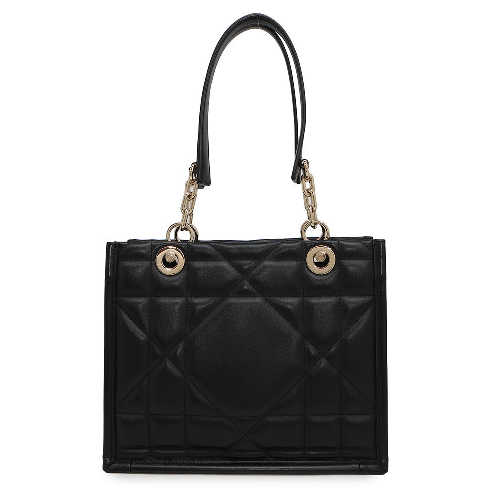 Dior Tote Bag ?Archicannage Essential Tote BlackM8720OZVJ Leather Small