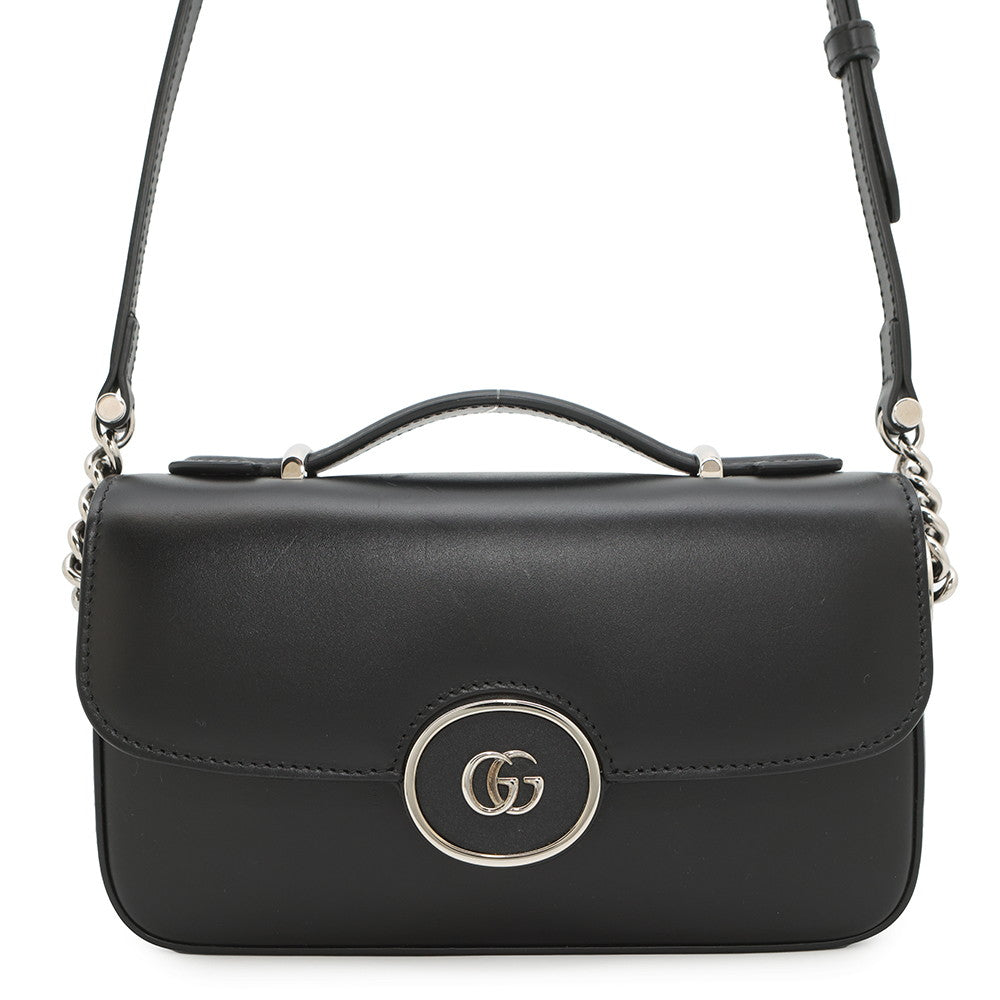 Gucci Petit GGShoulder Black739722 Size Leather Mini Shoulder Bag