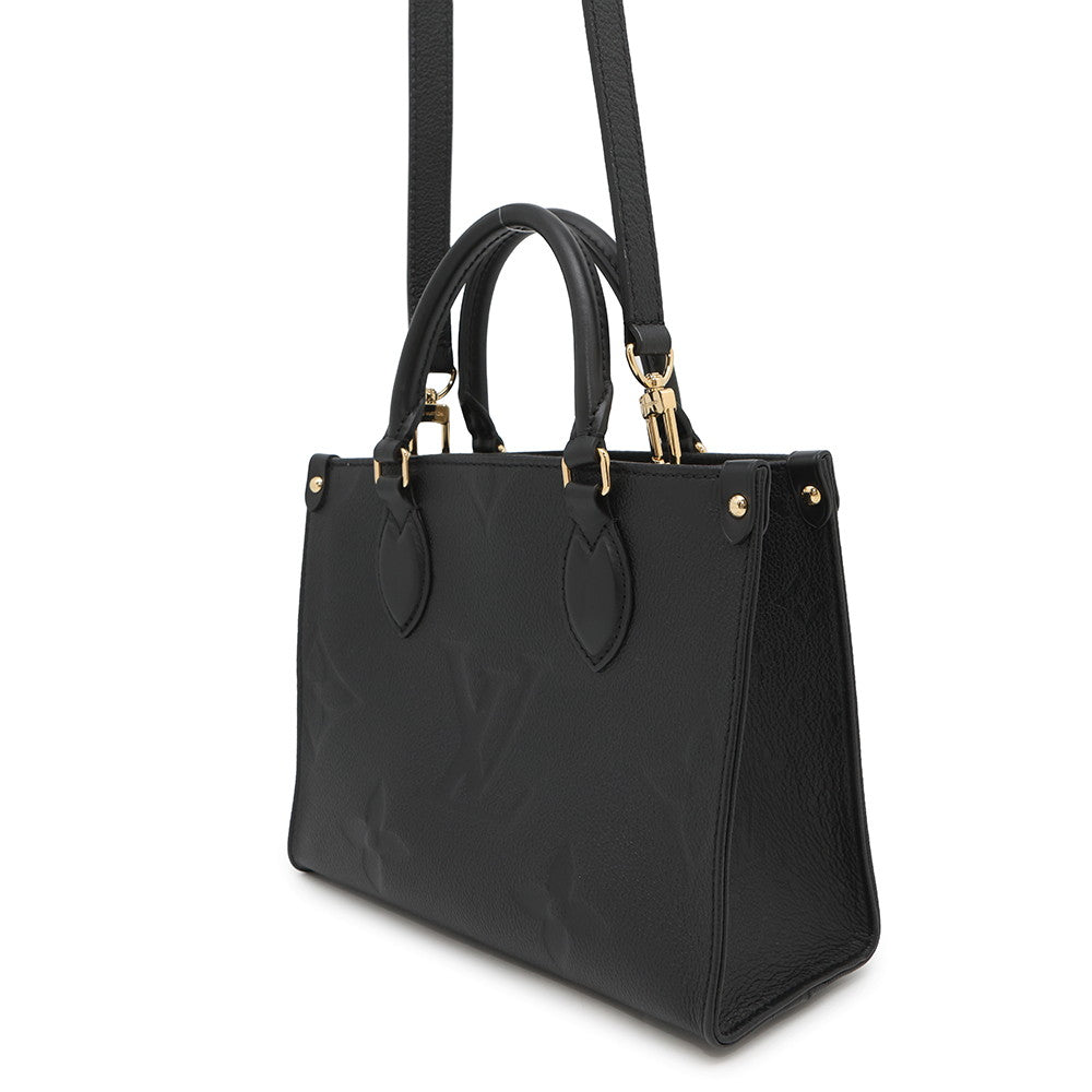 Louis Vuitton Onthego NoirM45653 Monogram Empreinte Leather Handbag 2
