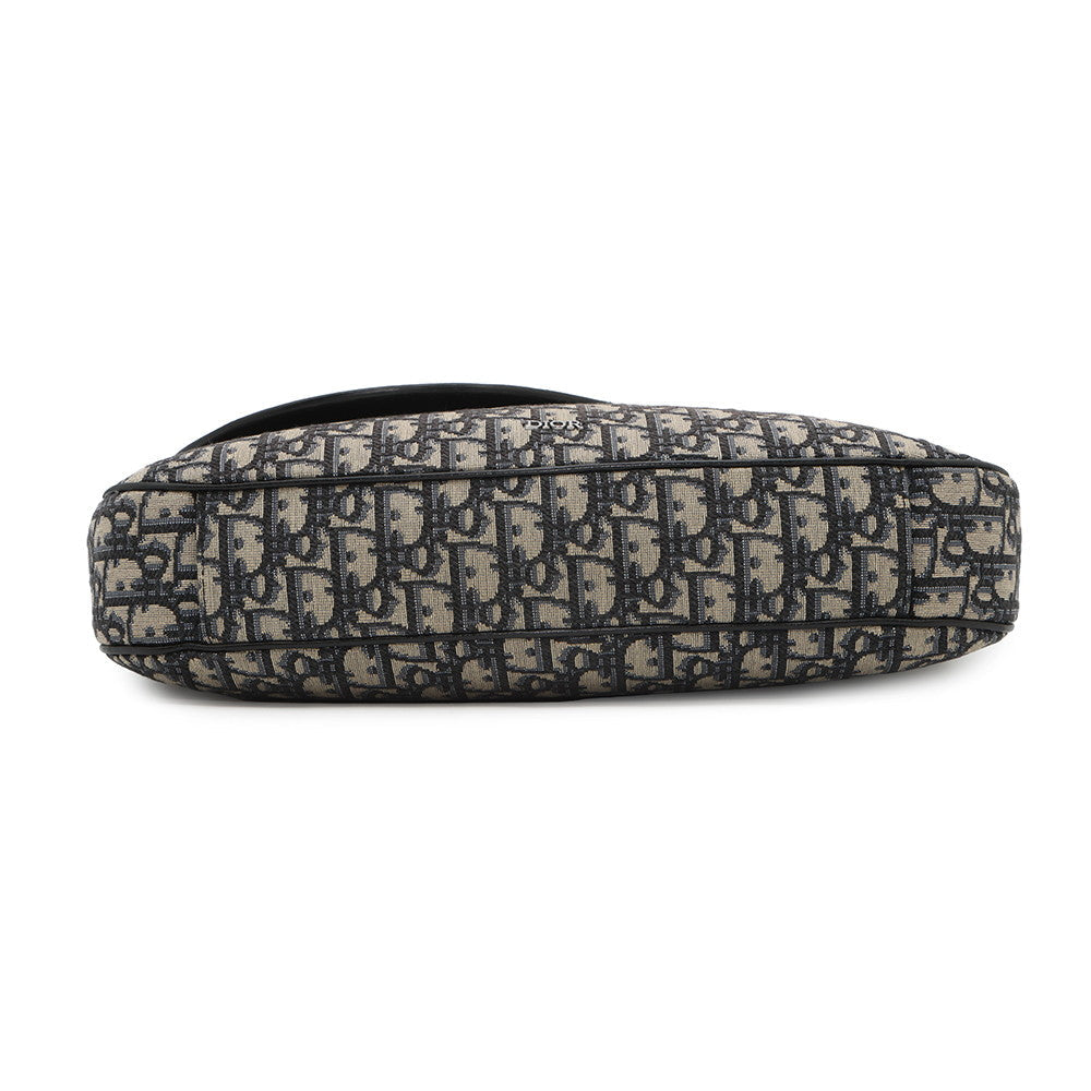 Dior Oblique Saddle Messenger Navy Adme Yks H Leather Beige Travel Bag
