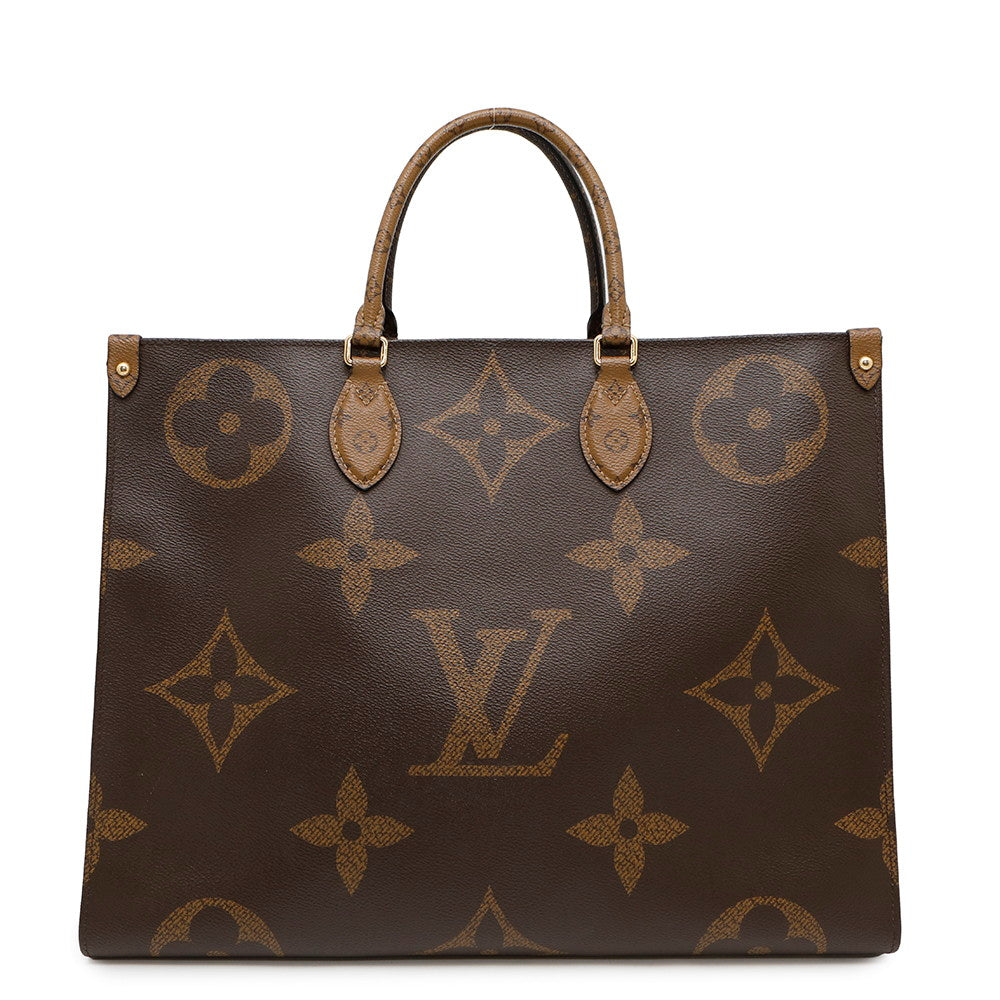 Louis Vuitton Onthego RedM45320 Reverse Giant Monogram Canvas Handbag