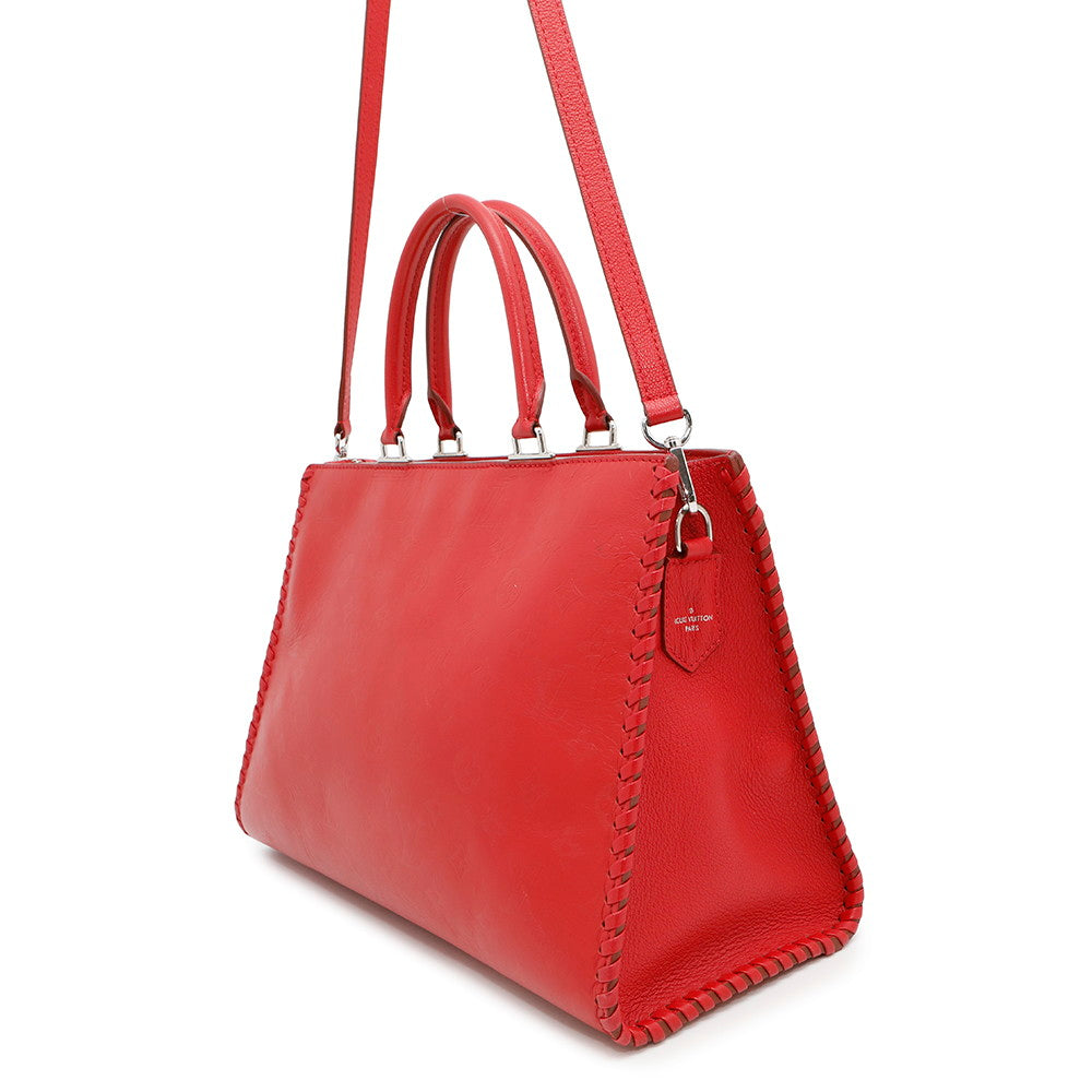 Louis Vuitton Very Zip RubyM54146 Monogram Leather Tote Bag