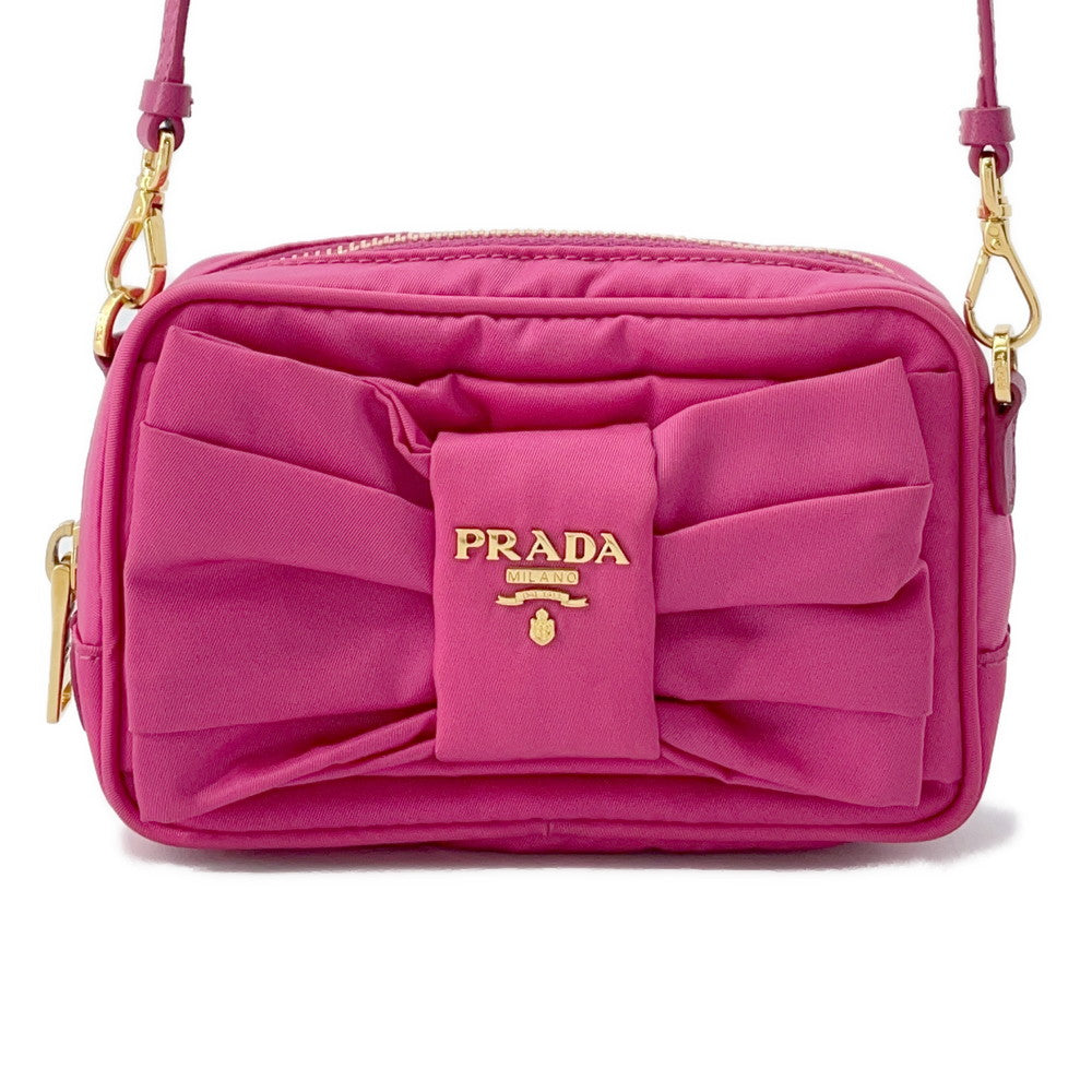 Ribbon Shoulder N Handbag Nylon Pink Shoulder Bag