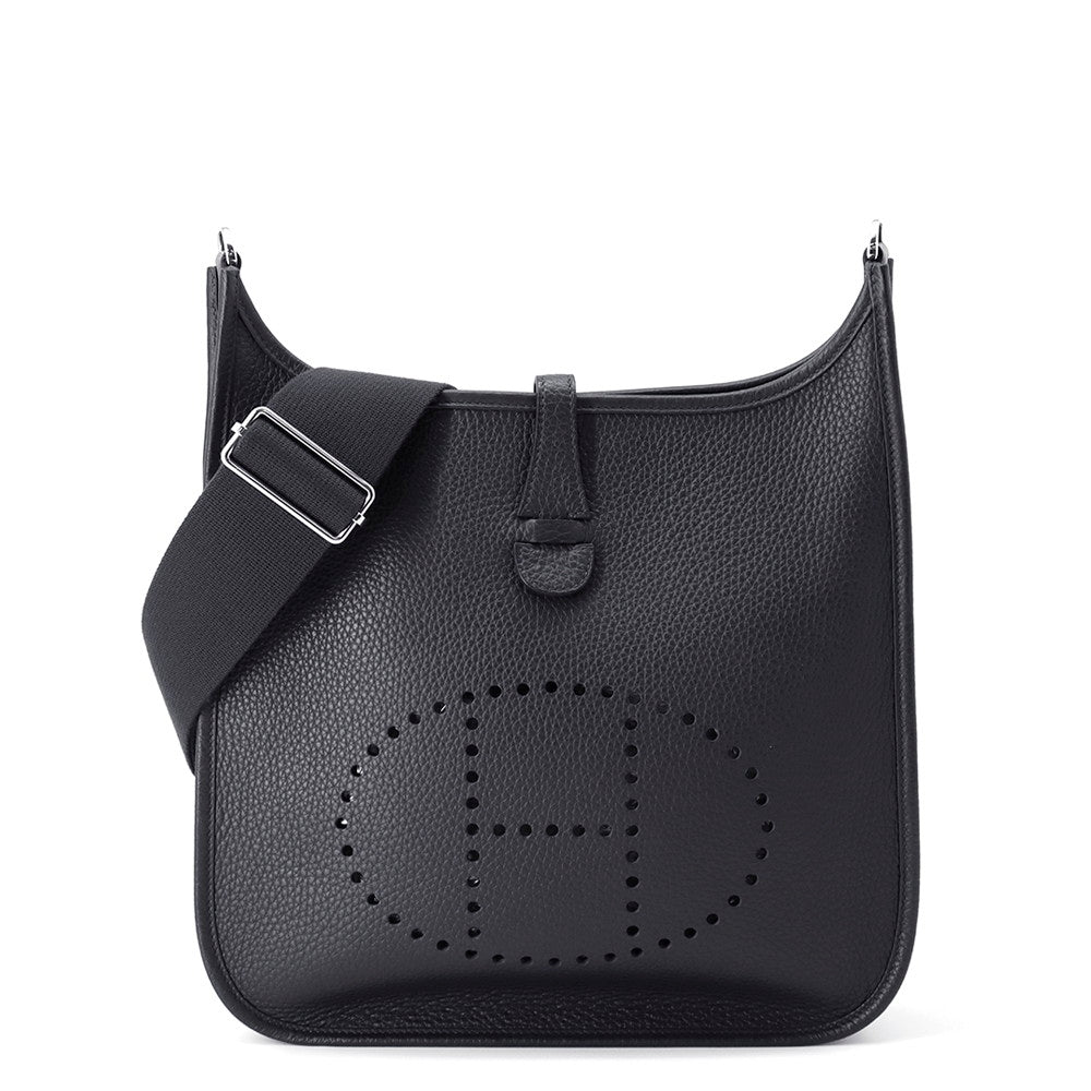 Evelyne Caban Taurillon Clemence Size Pm Handbag Travel Bag