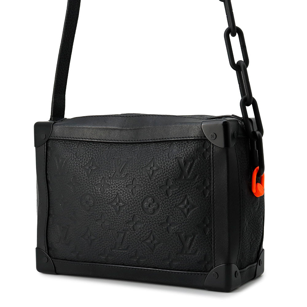 Louis Vuitton Soft Trunk NoirM53288 Taurillon Monogram Leather Handbag