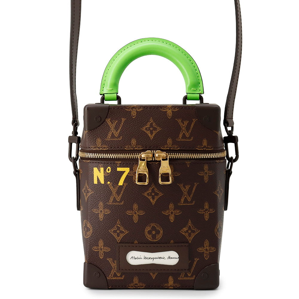 Louis Vuitton Vertical Box Trunk GreenM59664 Monogram Handbag