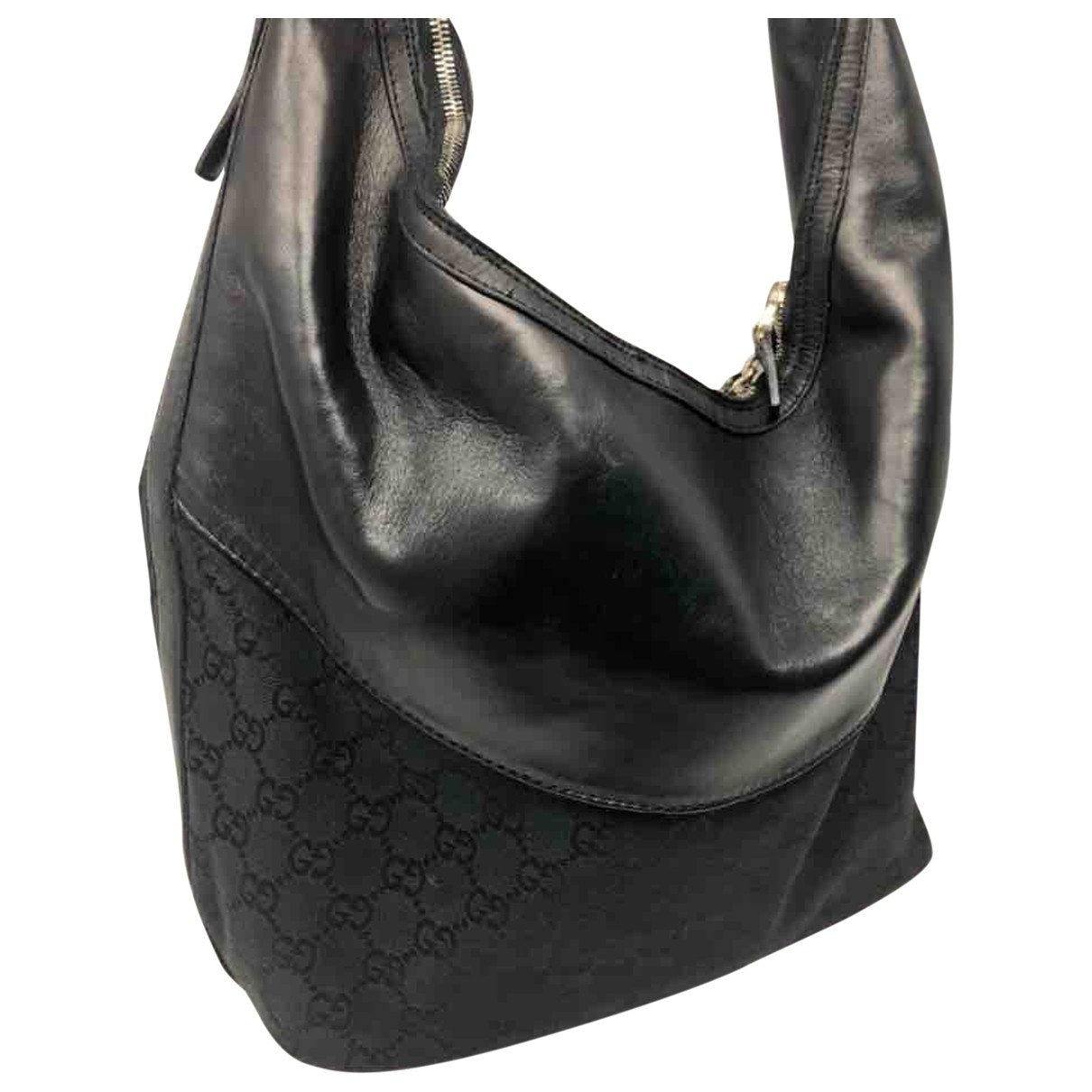 Gucci hobo black cotton handbag