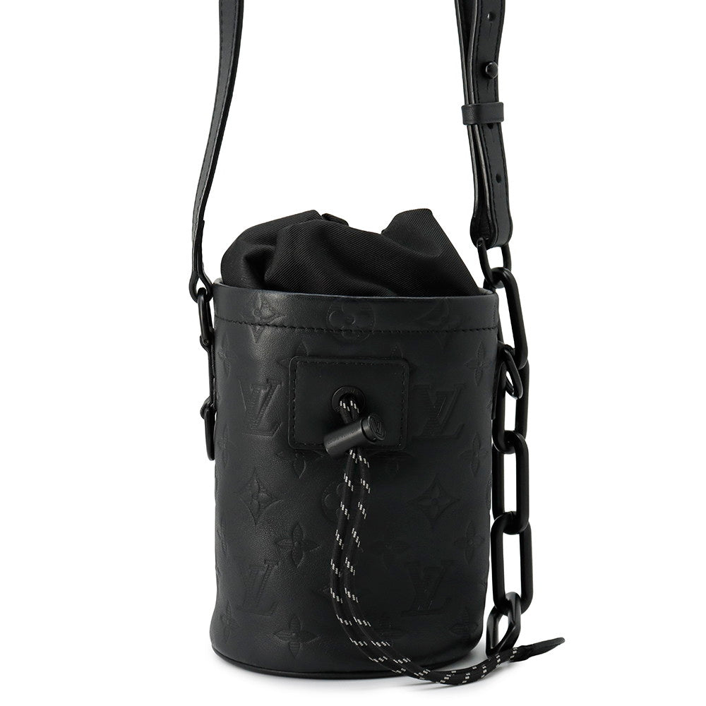 Louis Vuitton Chalk NoirM44628 Shadow Monogram Nano Handbag