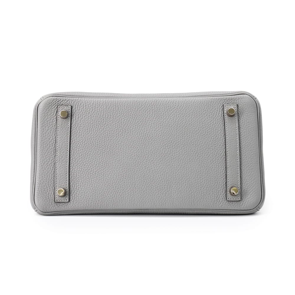 Birkin Gris Mouette Togo Size Handbag Leather Travel Bag
