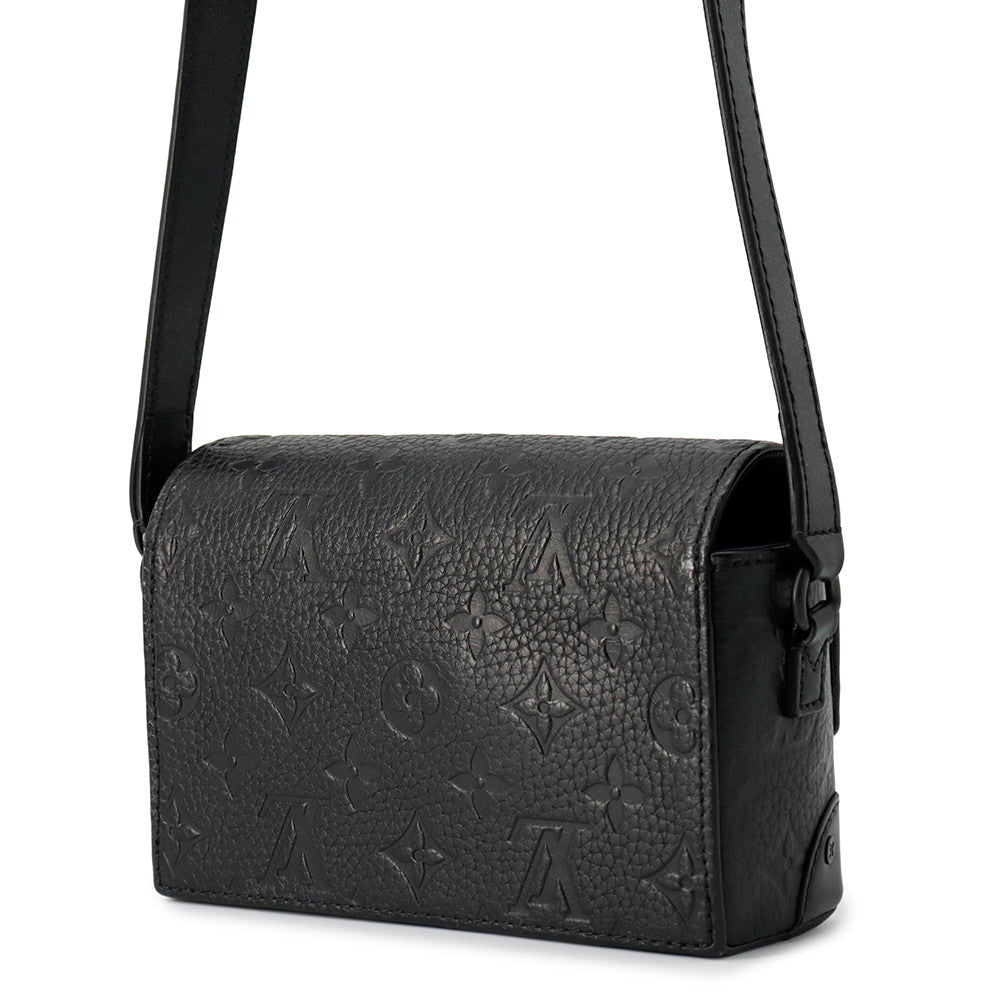 Louis Vuitton Steamer Wearable NoirM81746 Taurillon ・Pattern Monogram Leather Wallet Case