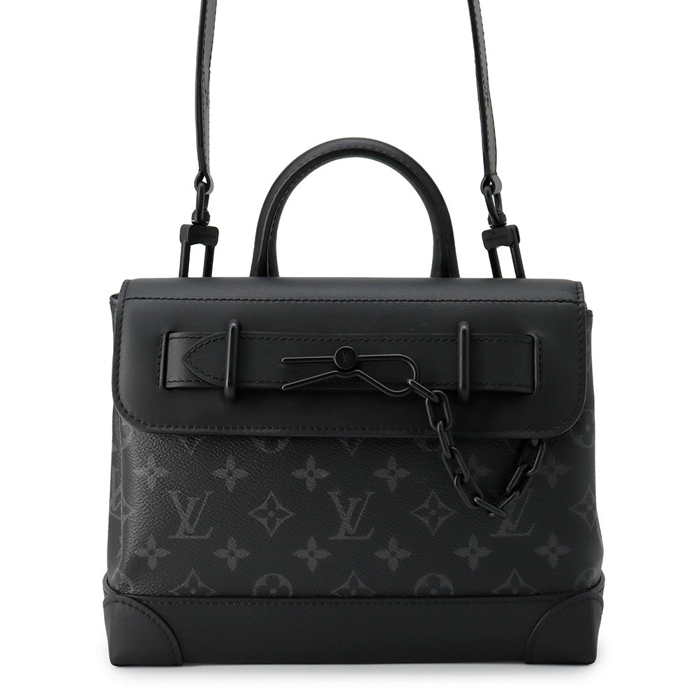 Louis Vuitton Steamer NoirM46953 Eclipse Monogram PM Handbag