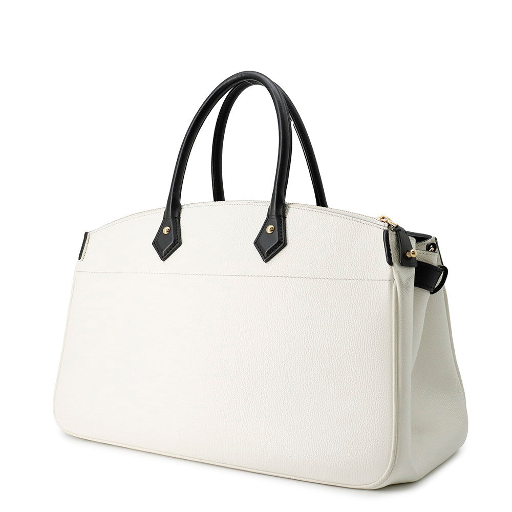 Louis Vuitton All set BlackM57203 Leather White Handbag
