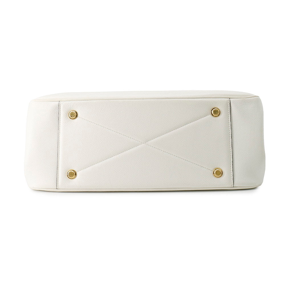 Louis Vuitton All set BlackM57203 Leather White Handbag