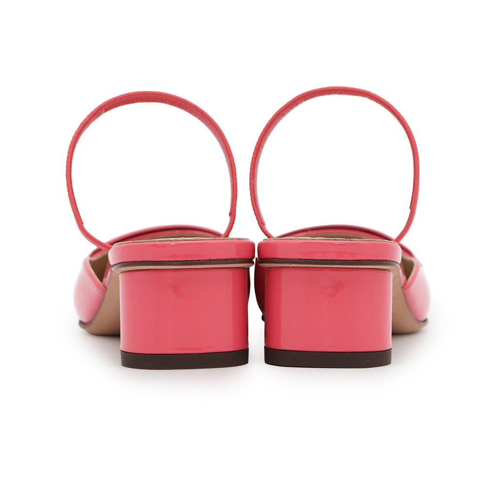Dior Day Slingback Pumps Pinkkcb Vca Patent Size Leather Shoes