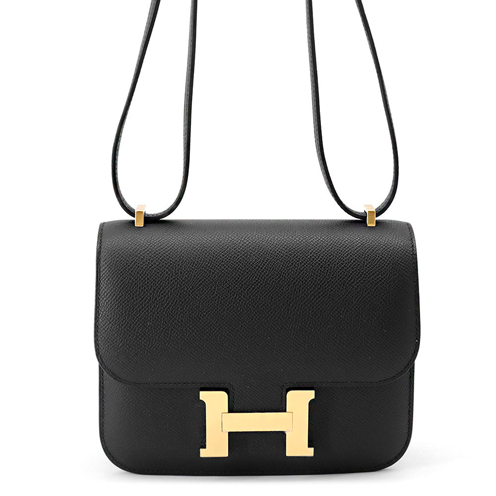 Constance Miroir Epsom Size Handbag Black Travel Bag