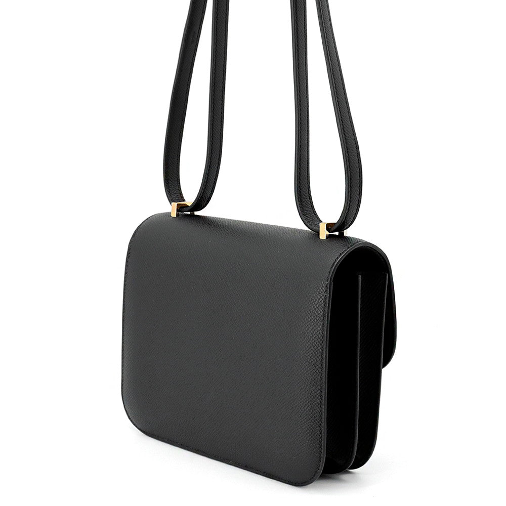 Constance Miroir Epsom Size Handbag Black Travel Bag