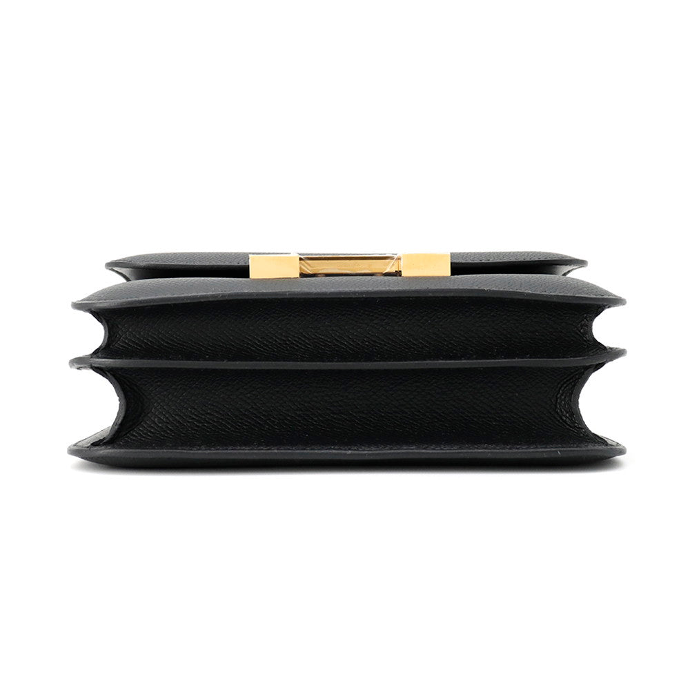 Constance Miroir Epsom Size Handbag Black Travel Bag