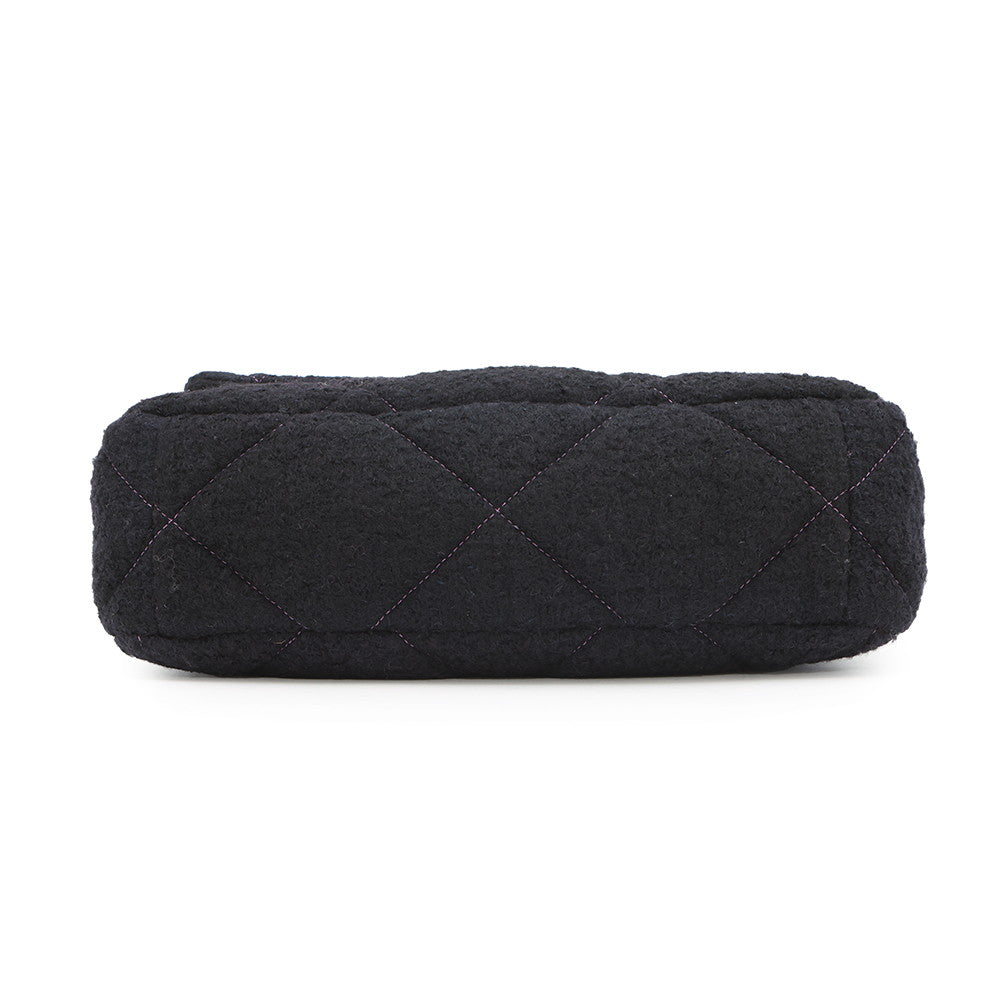 Chanel 19 ChainShoulder Purple BlackAS1161 Wool Blue Shoulder Bag