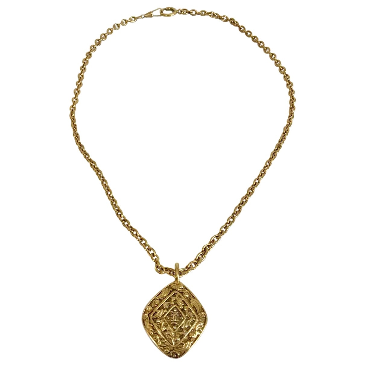Chanel Gold Metal Long Necklaces