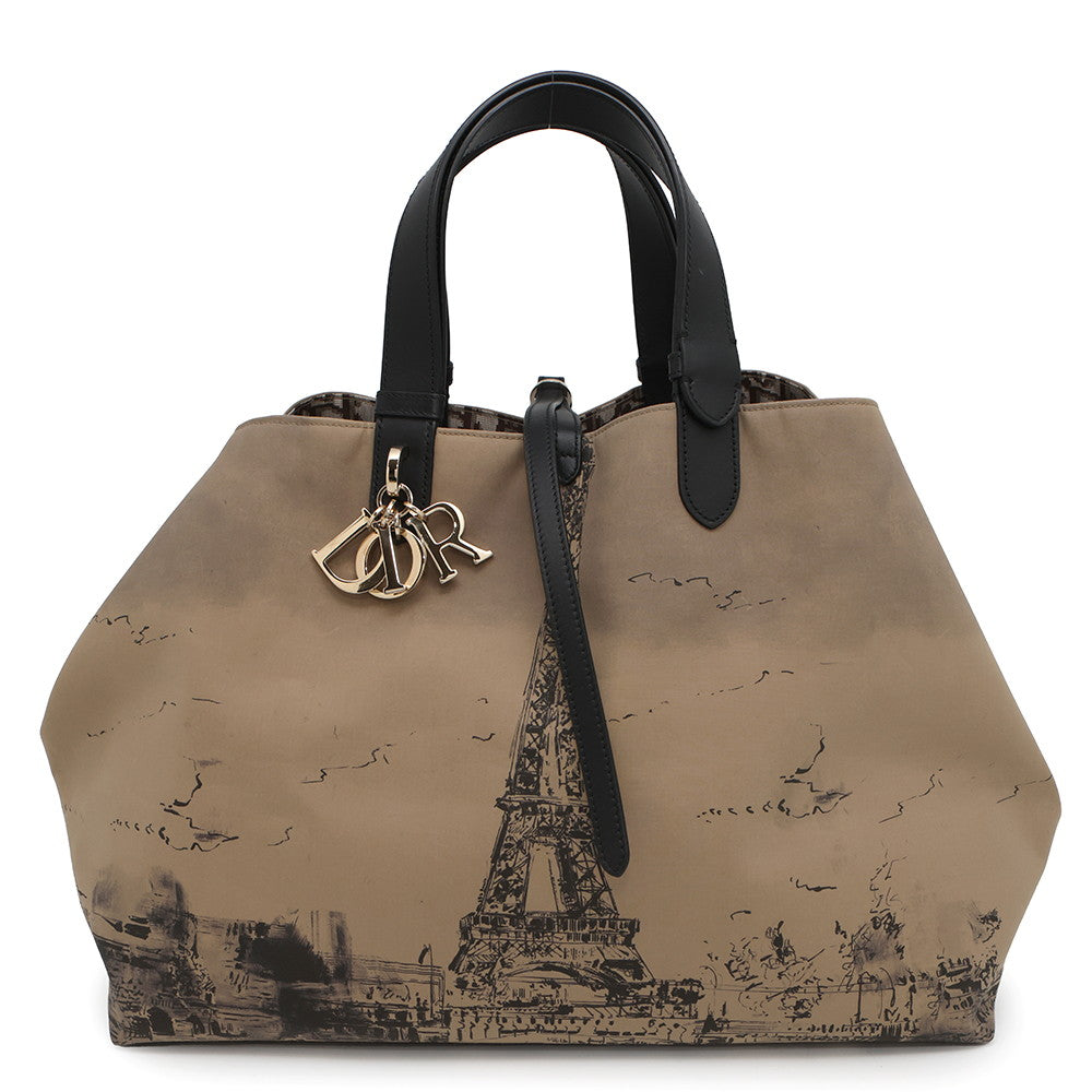 Dior Jules Oblique Tote Bag Beigem Ozbp Size Leather Nylon
