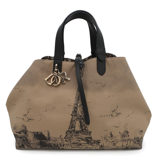 Dior Jules Oblique Tote Bag Beigem Ozbp Size Leather Nylon