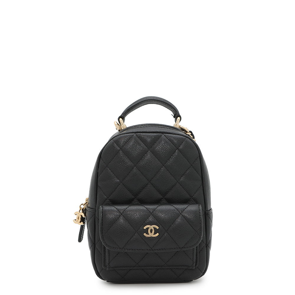 Chanel Matelasse Timeless Classics Backpack BlackAP3753 Caviar Leather