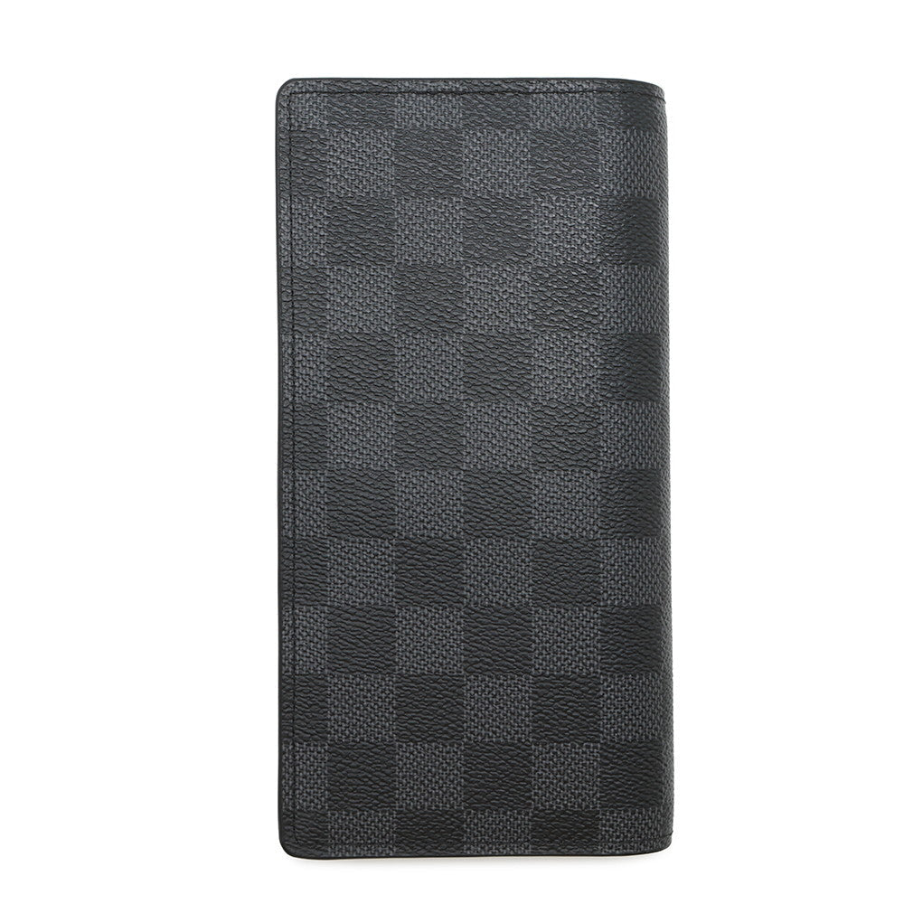 Louis Vuitton Portefeuille Brazza NoirN62665 Graphite Damier Handbag