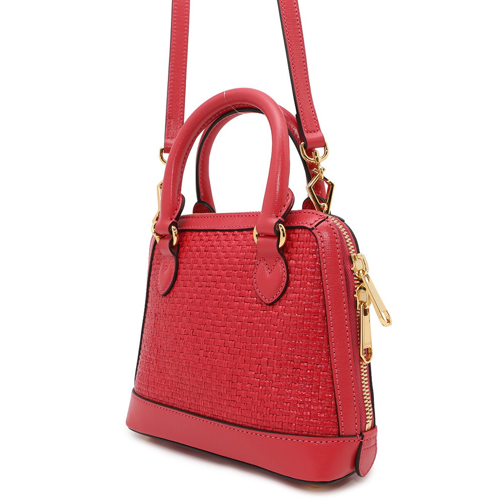 Gucci Horsebit Straw Size Leather Mini Top Handle Travel Bag