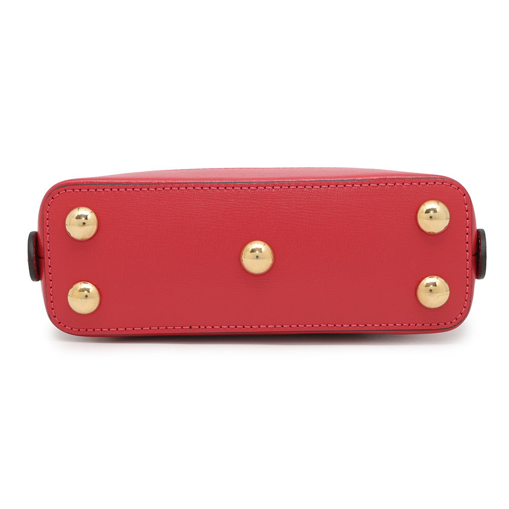Gucci Horsebit Straw Size Leather Mini Top Handle Travel Bag